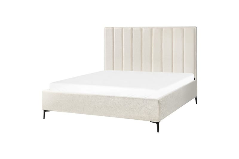 Dubbelsäng Sezanne med lamellram Vit-Svart, 180x200 cm - Vit-Svart, 180x200 cm - Möbler - Sovrum - Sängar - Sängar med förvaring