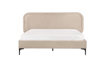 Dubbelsäng Suzette med lamellram Beige, 160x200 cm - Beige, 160x200 cm - Möbler - Sovrum - Sängar - Ramsäng