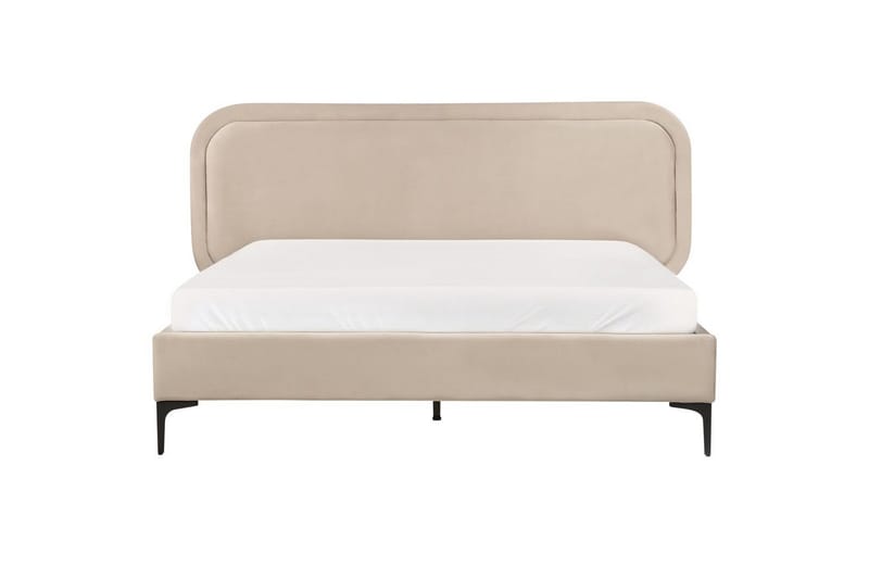 Dubbelsäng Suzette med lamellram Beige, 160x200 cm - Beige, 160x200 cm - Möbler - Sovrum - Sängram & sängstomme