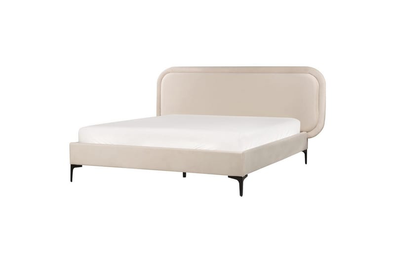 Dubbelsäng Suzette med lamellram Ljusbeige, 160x200 cm, Ljusbeige, 160x200 cm