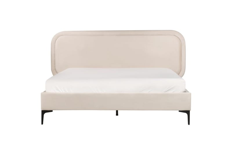 Dubbelsäng Suzette med lamellram Ljusbeige, 160x200 cm - Ljusbeige, 160x200 cm - Möbler - Sovrum - Sängar - Ramsäng