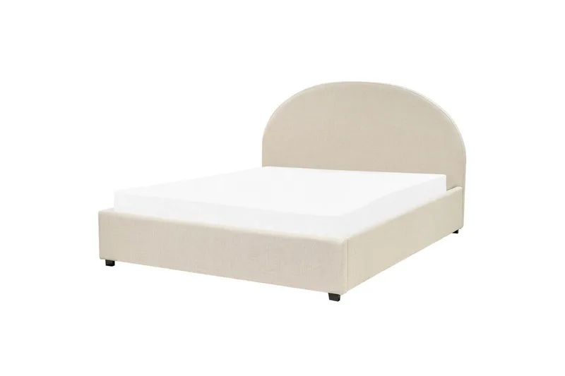 Dubbelsäng Vaucluse med förvaring Beige, 160x200 cm, Polyester - Beige, 160x200 cm, Polyester - Möbler - Sovrum - Sängar - Sängar med förvaring