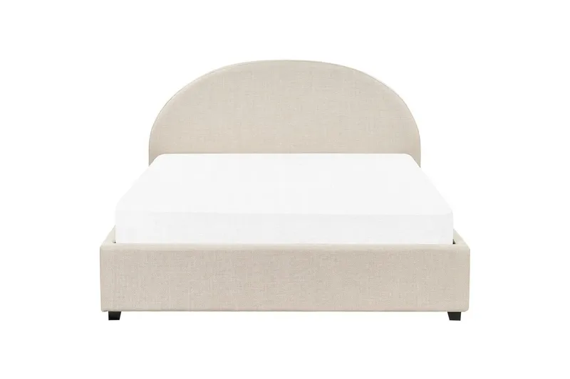 Dubbelsäng Vaucluse med förvaring Beige, 160x200 cm, Polyester - Beige, 160x200 cm, Polyester - Möbler - Sovrum - Sängar - Sängar med förvaring