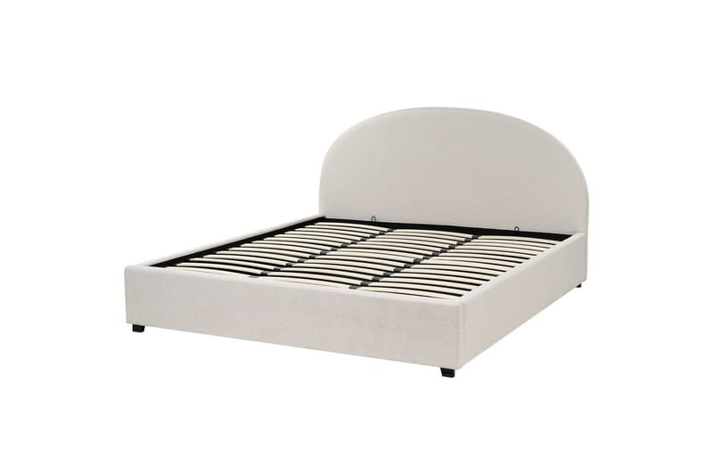 Dubbelsäng Vaucluse med förvaring Beige, 180x200 cm, Polyester - Beige, 180x200 cm, Polyester - Möbler - Sovrum - Sängar - Sängar med förvaring