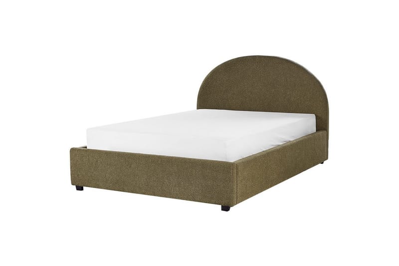 Dubbelsäng Vaucluse med förvaring Grön, 140x200 cm, Bouclé - Grön, 140x200 cm, Bouclé - Möbler - Sovrum - Sängar - Sängar med förvaring