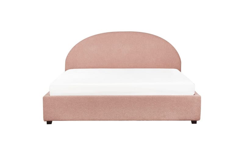 Dubbelsäng Vaucluse med förvaring Rosa, 180x200 cm, Bouclé - Rosa, 180x200 cm, Bouclé - Möbler - Sovrum - Sängar - Sängar med förvaring
