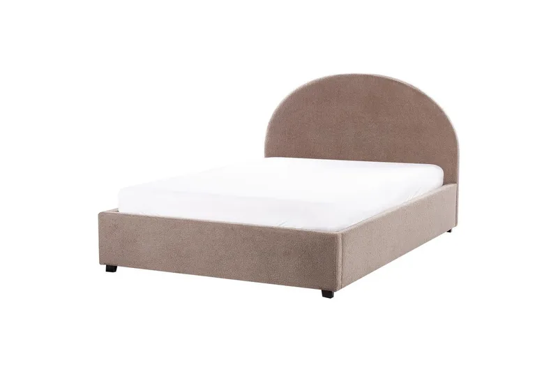 Dubbelsäng Vaucluse med förvaring Taupe, 140x200 cm, Bouclé - Taupe, 140x200 cm, Bouclé - Möbler - Sovrum - Sängar - Sängar med förvaring
