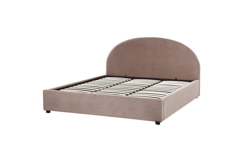 Dubbelsäng Vaucluse med förvaring Taupe, 180x200 cm, Bouclé - Taupe, 180x200 cm, Bouclé - Möbler - Sovrum - Sängar - Sängar med förvaring
