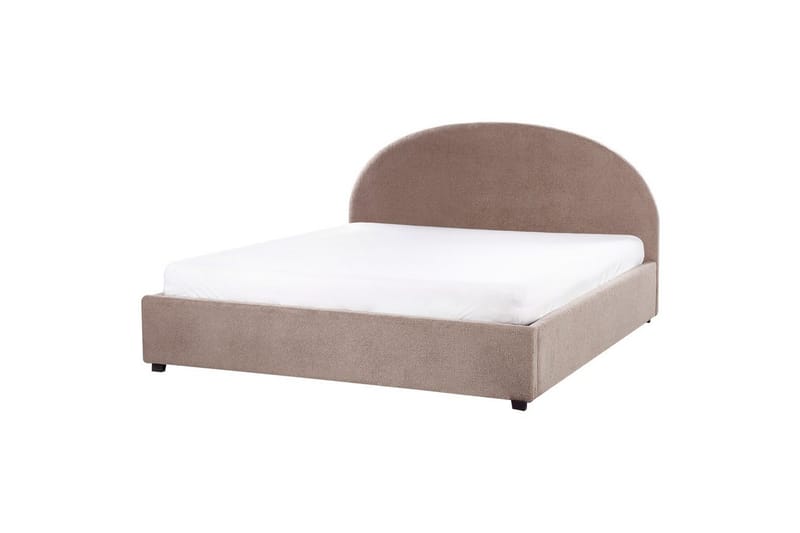 Dubbelsäng Vaucluse med förvaring Taupe, 180x200 cm, Bouclé - Taupe, 180x200 cm, Bouclé - Möbler - Sovrum - Sängar - Sängar med förvaring