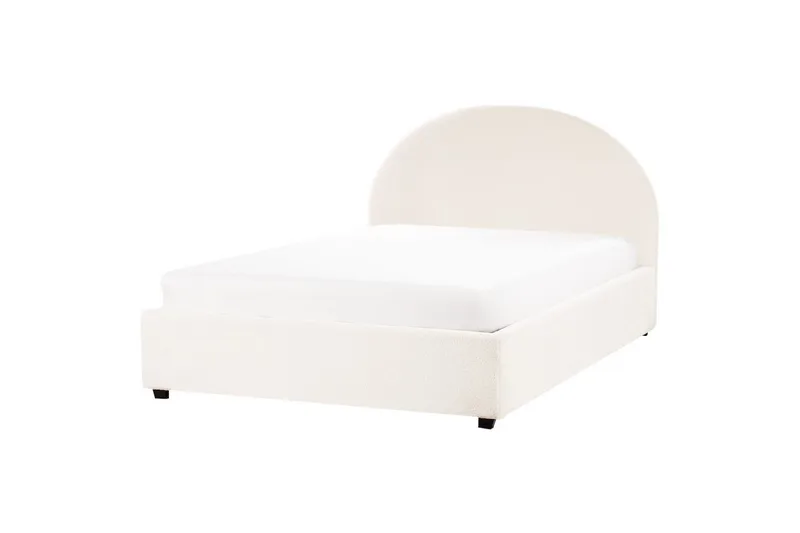 Dubbelsäng Vaucluse med förvaring Vit, 140x200 cm, Bouclé - Vit, 140x200 cm, Bouclé - Möbler - Sovrum - Sängar - Sängar med förvaring