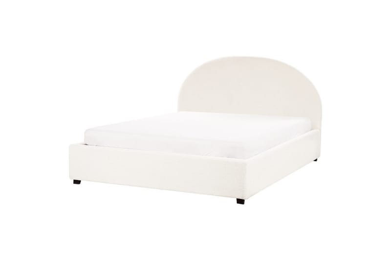 Dubbelsäng Vaucluse med förvaring Vit, 160x200 cm, Bouclé - Vit, 160x200 cm, Bouclé - Möbler - Sovrum - Sängar - Sängar med förvaring
