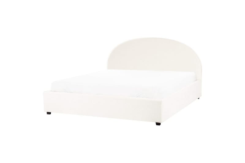 Dubbelsäng Vaucluse med förvaring Vit, 180x200 cm, Bouclé - Vit, 180x200 cm, Bouclé - Möbler - Sovrum - Sängar - Sängar med förvaring