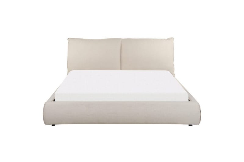 Dubbelsäng Vinay med lamellram Beige, 160x200 cm - Beige, 160x200 cm - Möbler - Sovrum - Sängar - Ramsäng