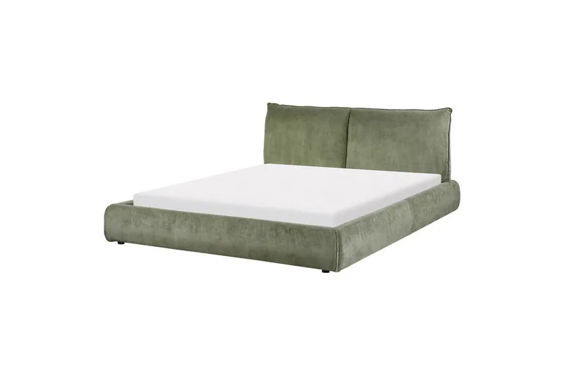 Dubbelsäng Vinay med lamellram Grön, 160x200 cm - Grön, 160x200 cm - Möbler - Sovrum - Sängar - Ramsäng