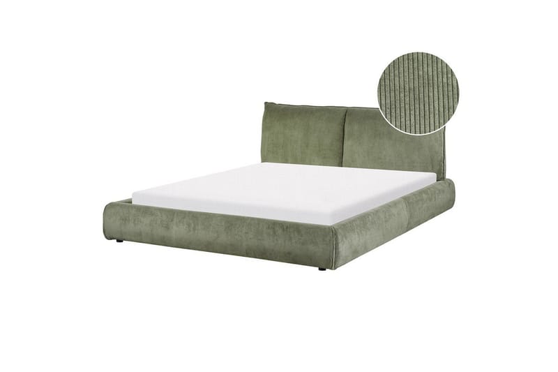Dubbelsäng Vinay med lamellram Grön, 160x200 cm, Grön, 160x200 cm