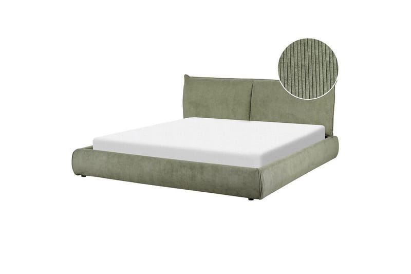 Dubbelsäng Vinay med lamellram Grön, 180x200 cm, Grön, 180x200 cm