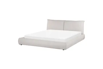 Dubbelsäng Vinay med lamellram Ljusbeige, 180x200 cm - Ljusbeige, 180x200 cm - Möbler - Sovrum - Sängar - Ramsäng