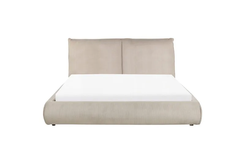 Dubbelsäng Vinay med lamellram Taupe, 160x200 cm - Taupe, 160x200 cm - Möbler - Sovrum - Sängar - Ramsäng