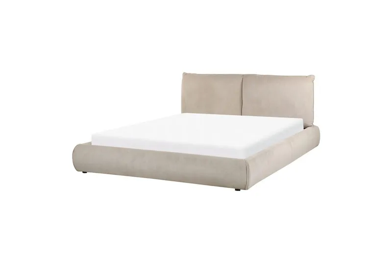 Dubbelsäng Vinay med lamellram Taupe, 160x200 cm - Taupe, 160x200 cm - Möbler - Sovrum - Sängar - Ramsäng