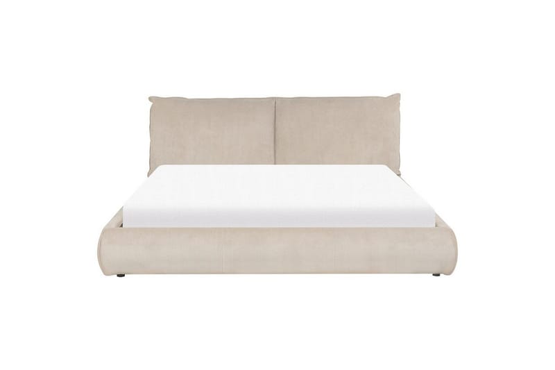 Dubbelsäng Vinay med lamellram Taupe, 180x200 cm - Taupe, 180x200 cm - Möbler - Sovrum - Sängar - Ramsäng