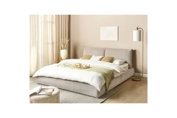 Dubbelsäng Vinay med lamellram Taupe, 180x200 cm - Taupe, 180x200 cm - Möbler - Sovrum - Sängar - Ramsäng
