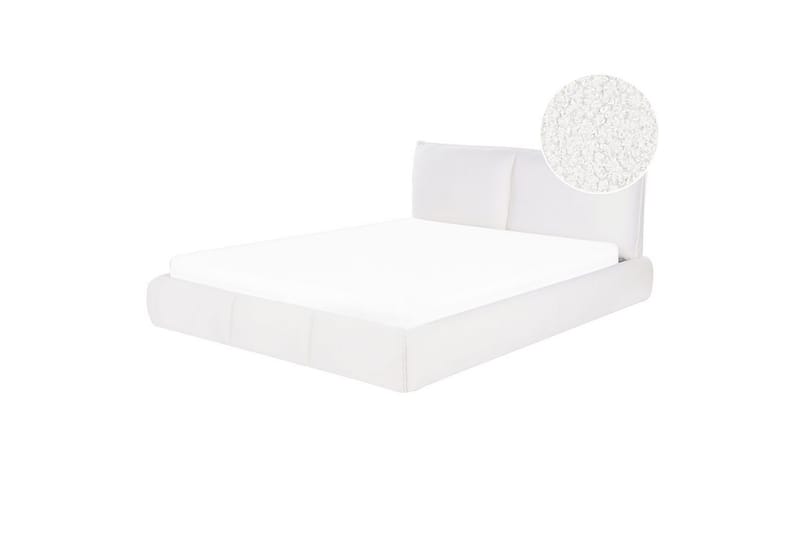 Dubbelsäng Vinay med lamellram Vit, 160x200 cm, Vit, 160x200 cm