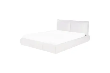 Dubbelsäng Vinay med lamellram Vit, 160x200 cm - Vit, 160x200 cm - Möbler - Sovrum - Sängar - Ramsäng