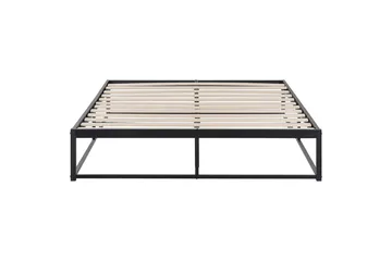 Dubbelsäng Viry med lamellram Svart, 140x200 cm - Svart, 140x200 cm - Möbler - Sovrum - Sängar - Ramsäng