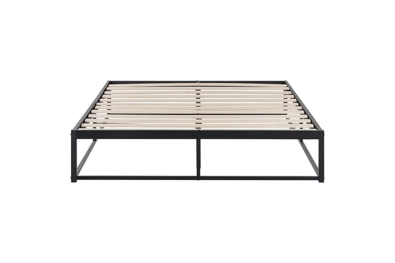 Dubbelsäng Viry med lamellram Svart, 140x200 cm - Svart, 140x200 cm - Möbler - Sovrum - Sängar - Ramsäng