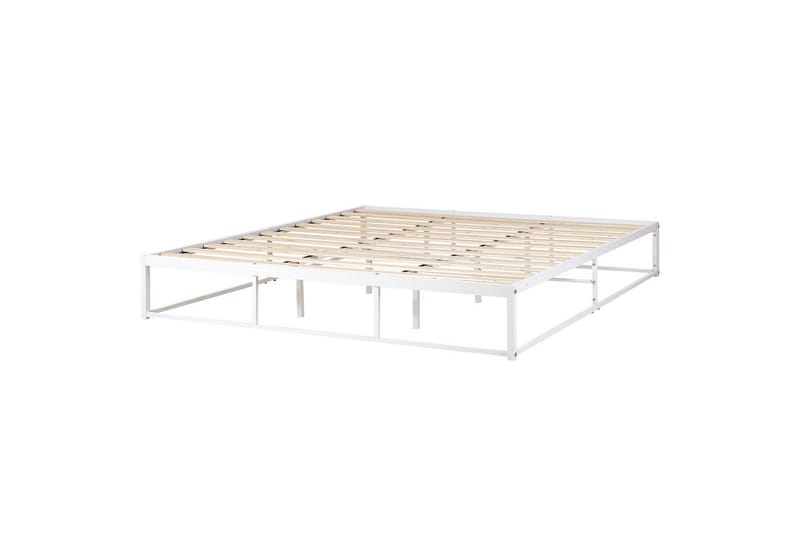 Dubbelsäng Viry med lamellram Vit, 180x200 cm - Vit, 180x200 cm - Möbler - Sovrum - Sängar - Ramsäng