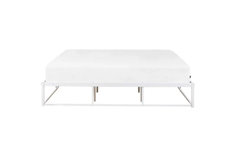 Dubbelsäng Viry med lamellram Vit, 180x200 cm - Vit, 180x200 cm - Möbler - Sovrum - Sängar - Ramsäng