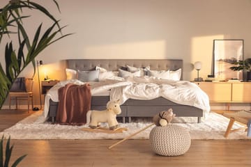 Ella Familjesäng 280x200  cm - (+Fler val) Ljusgrå - Möbler - Sovrum - Sängar - Komplett Sängpaket