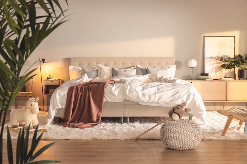 Ella Familjesäng Sängpaket 240x200  cm - (+Fler val) Beige - Möbler - Sovrum - Sängar - Kontinentalsängar