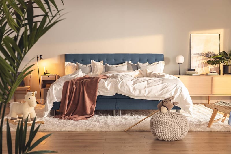 Ella Familjesäng Sängpaket 240x200  cm - (+Fler val) Mörkblå - Möbler - Sovrum - Sängar - Komplett Sängpaket