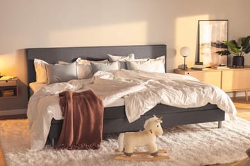 Ella Familjesäng Sängpaket 280x200  cm - (+Fler val) Mörkgrå - Möbler - Sovrum - Sängar - Komplett Sängpaket