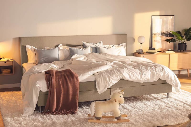 Ella Familjesäng Sängpaket 280x200  cm - (+Fler val) Mullvad - Möbler - Sovrum - Sängar - Komplett Sängpaket