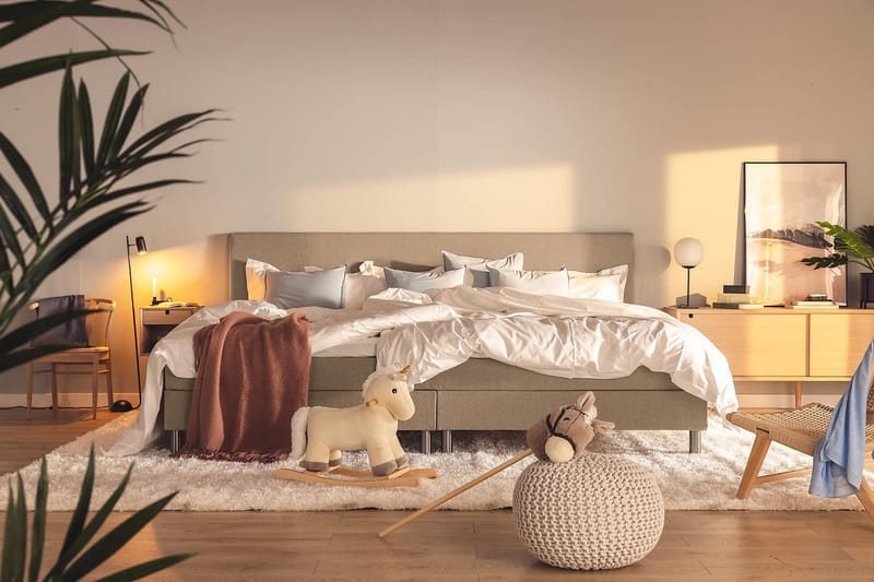 Ella Familjesäng Sängpaket 280x200  cm - (+Fler val) Mullvad - Möbler - Sovrum - Sängar - Komplett Sängpaket