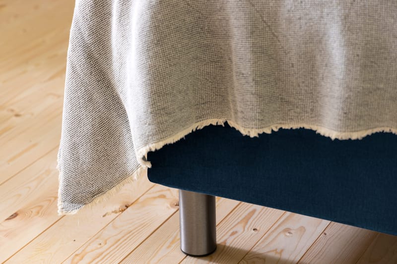 Ella Sängpaket 160x200 cm Knapp Gavel - Mörkblå/Sammet - Möbler - Sovrum - Sängar - Komplett Sängpaket