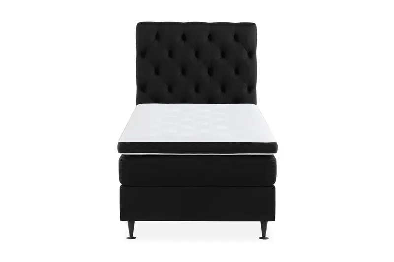 Ella Sängpaket 90x200 cm Djuphäftad Gavel - Svart - Möbler - Sovrum - Sängar - Komplett Sängpaket