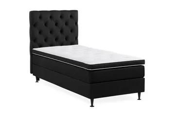 Ella Sängpaket 90x200 cm Djuphäftad Gavel - Svart - Möbler - Sovrum - Sängar - Komplett Sängpaket
