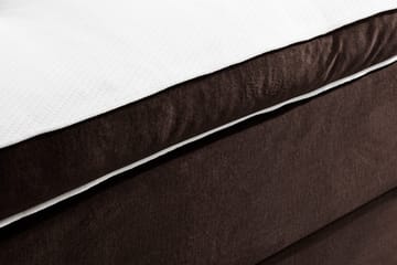 Ella Sängpaket 90x200 cm Knapp Gavel - Brun/Sammet - Möbler - Sovrum - Sängar - Komplett Sängpaket