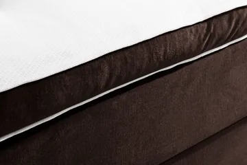 Ella Sängpaket 90x200 cm Rutig Gavel - Brun/Sammet - Möbler - Sovrum - Sängar - Komplett Sängpaket