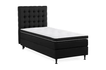 Ella Sängpaket 90x200 cm Rutig Gavel - Svart - Möbler - Sovrum - Sängar - Komplett Sängpaket