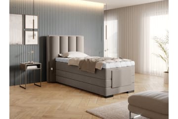 Banti Ställbar Kontinentalsäng 90x200 cm - Beige - Möbler - Sovrum - Sängar - Enkelsängar