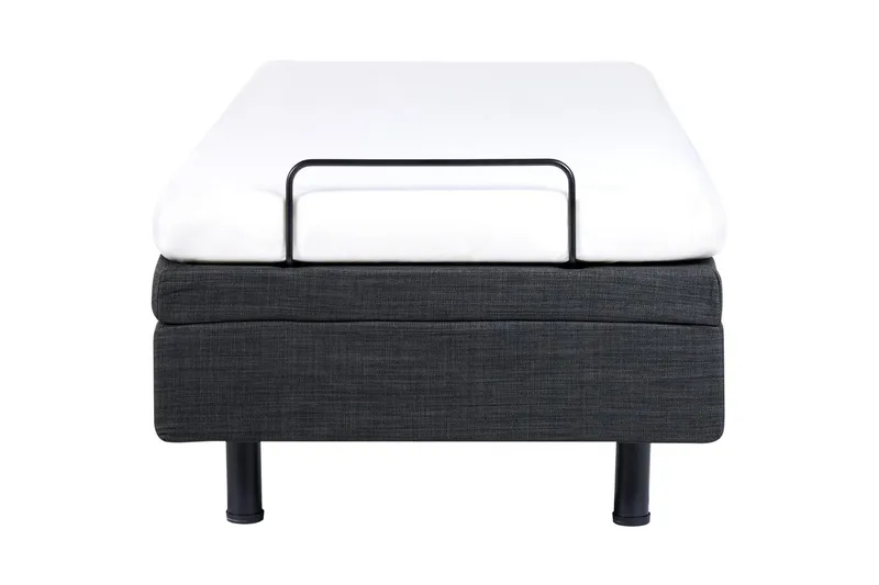Enkelsäng Duke Grå-Svart - Grå-Svart - Möbler - Sovrum - Sängar - Ställbara sängar
