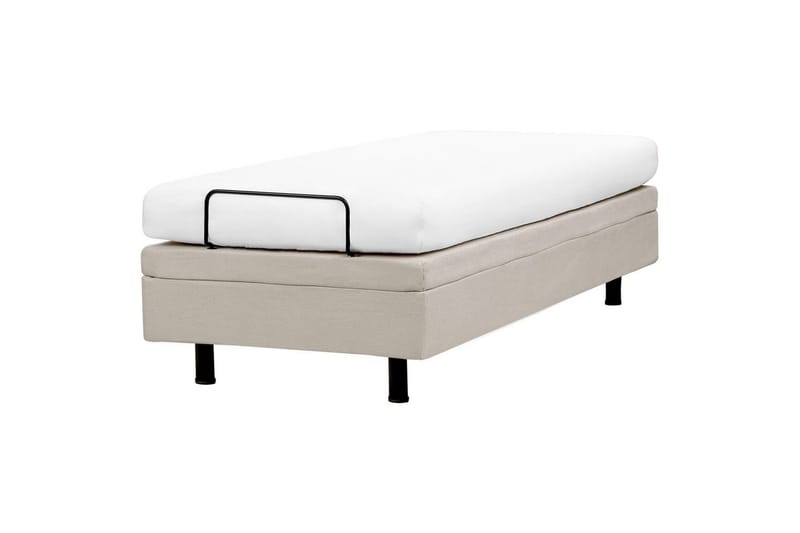 Enkelsäng Duke II Beige-Svart, 80x200 cm - Beige-Svart, 80x200 cm - Möbler - Sovrum - Sängar - Ställbara sängar