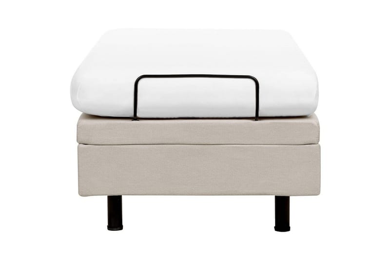 Enkelsäng Duke II Beige-Svart, 80x200 cm - Beige-Svart, 80x200 cm - Möbler - Sovrum - Sängar - Ställbara sängar