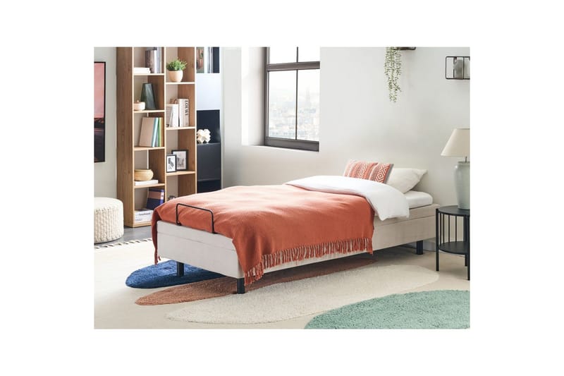Enkelsäng Duke II Ljusbeige, 90x200 cm - Ljusbeige, 90x200 cm - Möbler - Sovrum - Sängar - Ställbara sängar