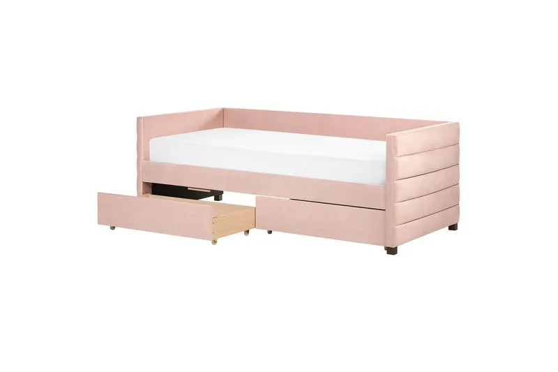 Enkelsäng Marray med förvaring Rosa - Rosa - Möbler - Sovrum - Sängar - Sängar med förvaring