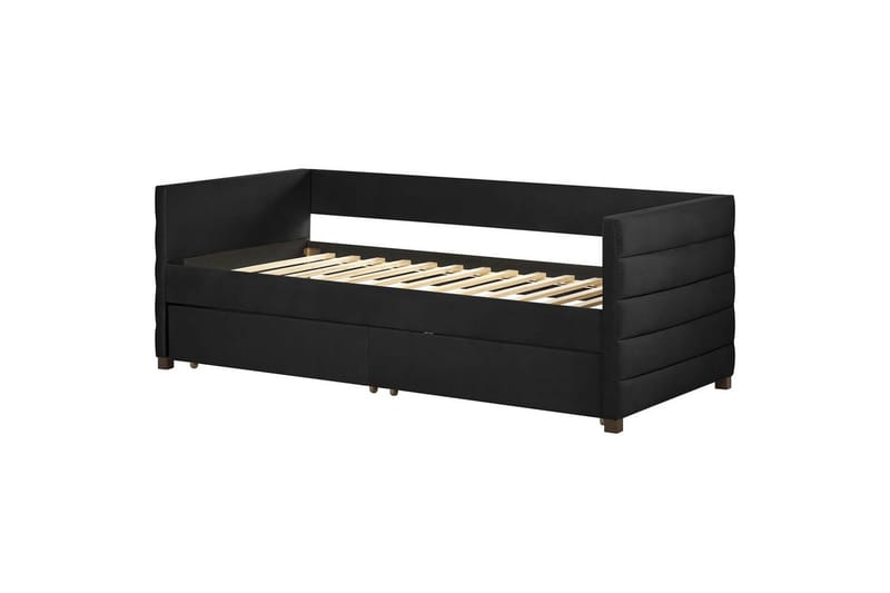 Enkelsäng Marray med förvaring Svart - Svart - Möbler - Sovrum - Sängar - Sängar med förvaring